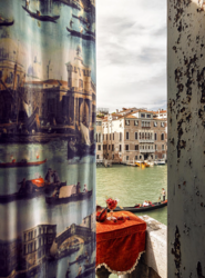 Tissu Fadini Borghi - Venezia - rf: I6626.001 Acqua E Cielo