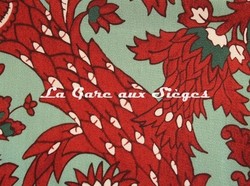Tissu Lelievre - Les Indes - rf: 3284.01 Amazonie ( dtail )