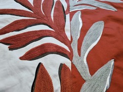 Tissu Casamance - Sophora - rf: 3155.0417 Beige/Orange ( dtail )