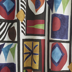 Tissu Pierre Frey - Composition gomtrique - rf: F3590.001 Multicolore