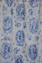 Tissu Jean Paul Gaultier - Angelots - rf: 3445.05 Marin