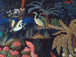 Tissu Pierre Frey - Le Jardin du Palais velours ( dtail )