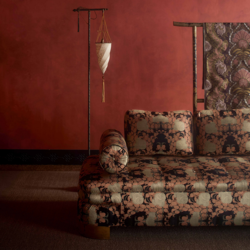 Tissu Tassinari & Ch�tel - Les Roses - r�f: 1580.02 Noir