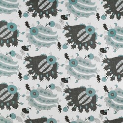 Tissu Gaston y Danila - Inigo - rf: GDT.5044.002 Agua/Verde/Gris