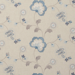 Tissu Clarke & Clarke - Chatsworth - rf: F0735/02 Chambray