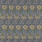 Tissu Morris &amp; Co - Kennet - rf: 220322 Indigo/Gold