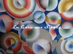 Tissu Pierre Frey - Imprim 1920 - rf: F2938.001 Multicolore ( dtail )
