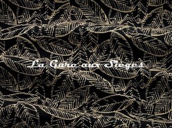 Tissu Antoine d'Albiousse - Havane - Noir ( recto )