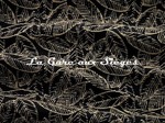 Tissu Antoine d&#039;Albiousse - Havane - Noir ( recto )