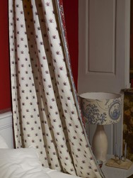 Tissu Braqueni - Coulonges Contrefond - rf: B7660.001 Hortensia