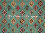 Tissu Clarke &amp; Clarke - Konya - rf: F0796.01 Aqua