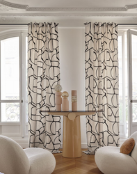 Tissu Casamance - Lacis - rf: 1156.0129 Noir