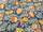 Tissu Sanderson - Cantaloupe Velvet - rf: 226636 Tumeric/Indigo