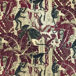 Tissu Misia - Capucin - rf: M123.804 Prune de Vars