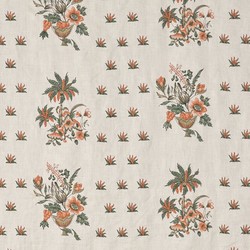 Tissu Braqueni - Coulonges - rf: B7659.002 Mandarine