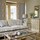 Tissu Sanderson - Magnolia & Pomegranate - rf: 225505 Grey Blue/Parchment