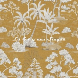 Tissu Casamance - Larimar - rf: 4377.0121 Jaune or