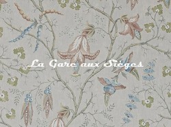 Tissu Colefax & Fowler - Cristabel - rf: F4763.01 Aqua ( dtail )