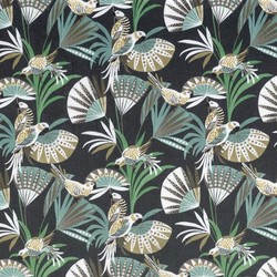 Tissu Camengo - rf: Quetzal Velvet - rf: 4208.0248 Vert
