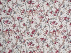 Tissu Braqueni - Oiseaux de Paradis - rf: B7694.002 Terracotta