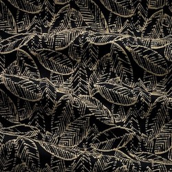 Tissu Antoine d'Albiousse - Havane - Noir ( recto )