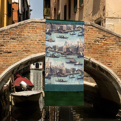Tissu Fadini Borghi - Venezia - rf: I6626.001 Acqua E Cielo