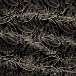 Tissu Antoine d&#039;Albiousse - Havane - Noir ( recto )