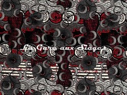 Tissu Jean Paul Gaultier - Meltingpot - rf: 3452.02 Rouge