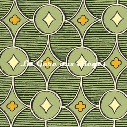 Tissu Rubelli - Quatrefoil - rf: 30510.003 Pistachio ( dtail )