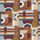 Tissu Casamance - Paro - rf: 1095.0355 Pourpre/Ocre
