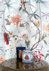 Tissu Lelivre - Printemps de Chine - rf: 0583.02 Aqua