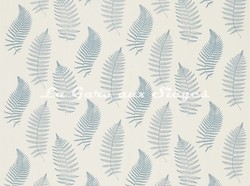 Tissu Sanderson - Fern Embroidery - rf: 235609 Powder Blue