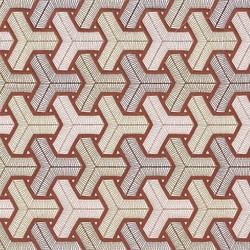 Tissu Camengo - Balares - rf: 4171.0457 Terracotta