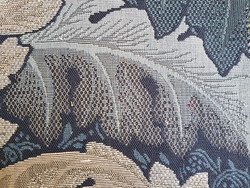 Tissu William Morris - Acanthus Tapestry - rf: 230272 Indigo/Mineral ( dtail )