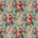 Tissu Le Manach - Mortefontaine - rf: L4238.001 Bleu Vert