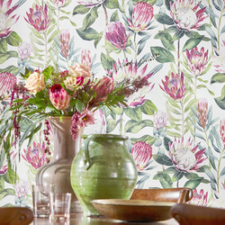 Papier peint Sanderson - King Protea