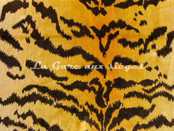 Tissu Nobilis - Velours Tiger - rf: 10496.35 Curry ( dtail )