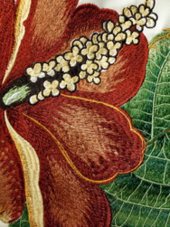 Tissu Boussac - Naka� Broderie - r�f: O7963.001 Printemps ( d�tail )