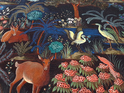 Tissu Pierre Frey - Le Jardin du Palais velours ( dtail )