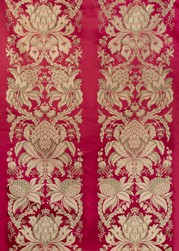 Tissu Tassinari & Chtel - Les Ananas - rf: 1508.02 Cramoisi