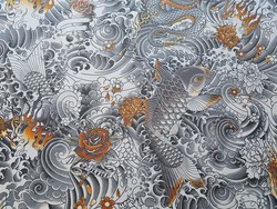 Tissu Jean Paul Gaultier - Rock - rf: 3438.02 Gold ( dtail )