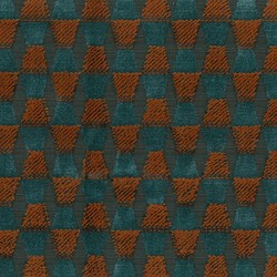 Tissu Rubelli - Fortunato - rf: 30710.005 Aqua/Ruggine