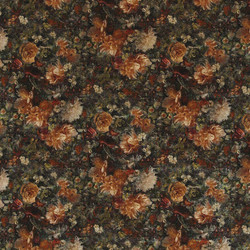 Tissu GP&J.Baker - Royal Garden Velvet - rf: BP10642.4 Amber/Jade