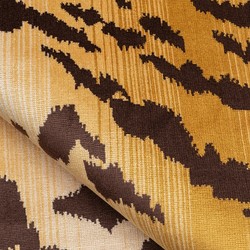 Tissu Nobilis - Velours Tiger - rf: 10496.35 Curry