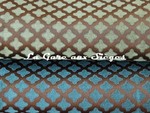 Tissu Mtaphores - Dandy - rf: 71223 - Coloris: 003 Toundra - 004 Turquoise