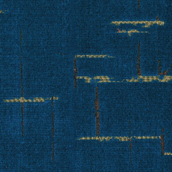 Tissu Misia - Lueurs de Montmartre - rf: M445.503 Bleu ternel ( dtail )