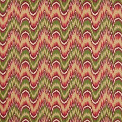 Tissu Zoffany - Kempshott - rf: 333535 Crimson/Evergreen