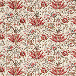 Tissu Braqueni - Mademoiselle Jouanon - rf: B7638.001 Cerise