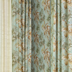 Tissu jim Thompson - Palm Leaves - rf: 3981.002 Pale Aqua